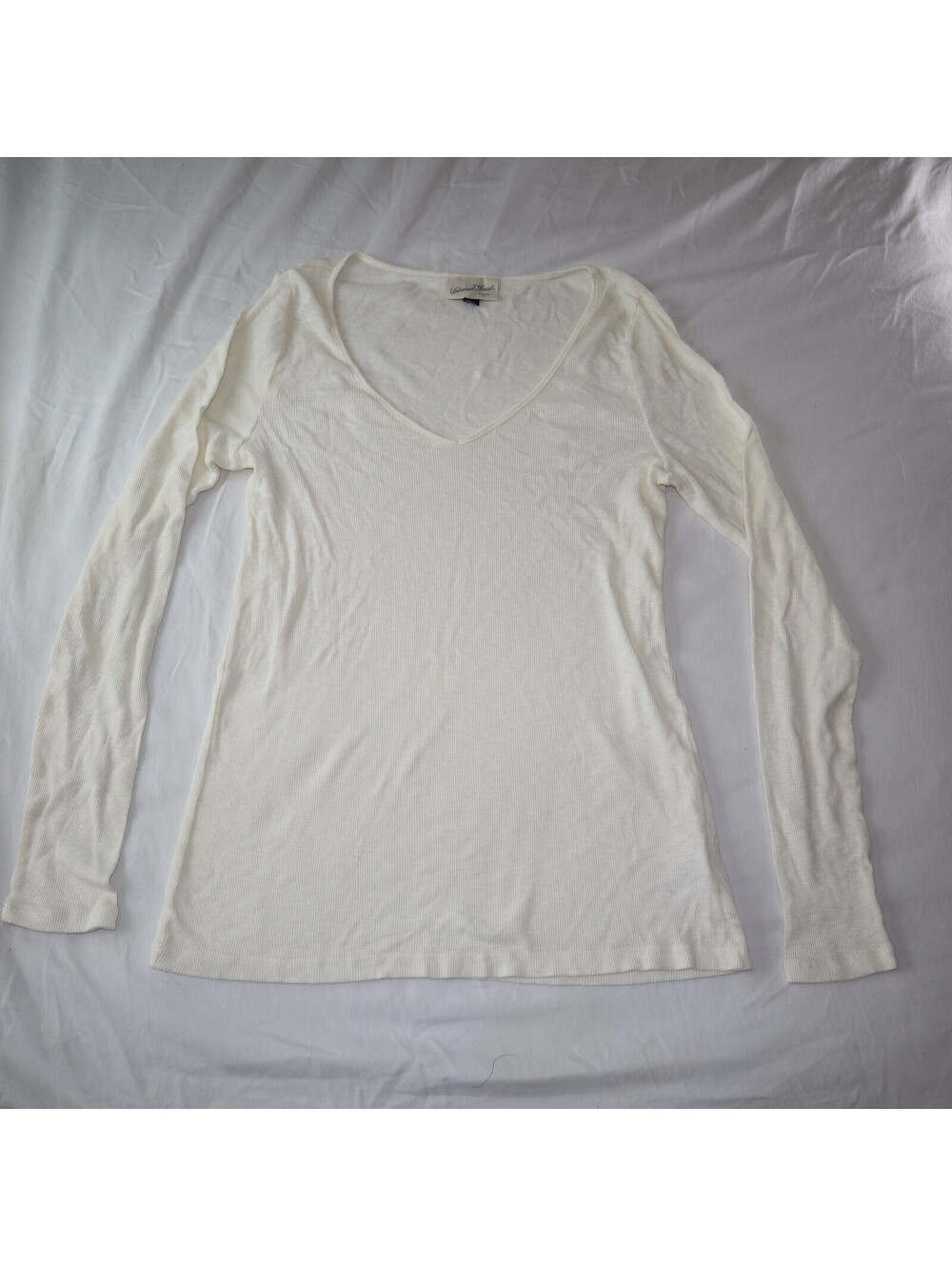 Universal Thread Women Long Sleeve V Neck Shirt Size XL White